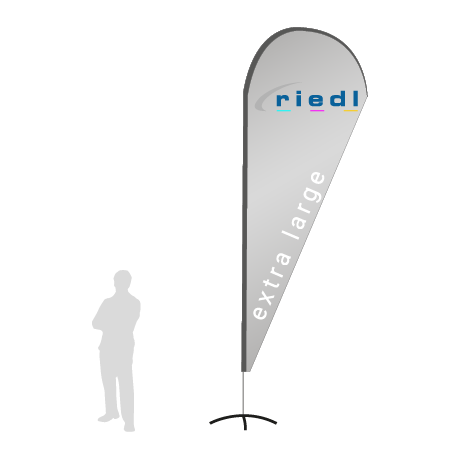 Beachflag Drop | Extra Large (460 cm) | einseitig bedruckt