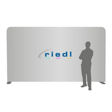Textilwand ALU | 500er gerade | einseitig bedruckt